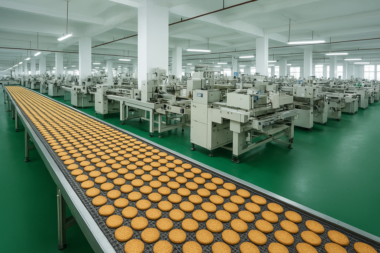 Bisbuit flow packaging line